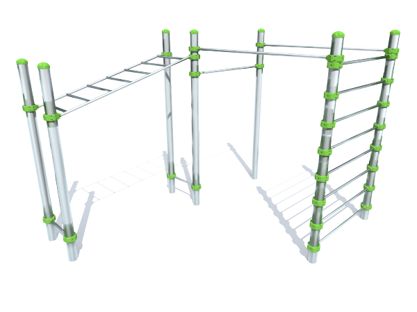 Zunanja fitnes naprava - sklop naprav