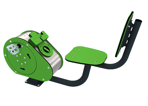 No�ni kolesar s sede�em in hidravli�nim uporom