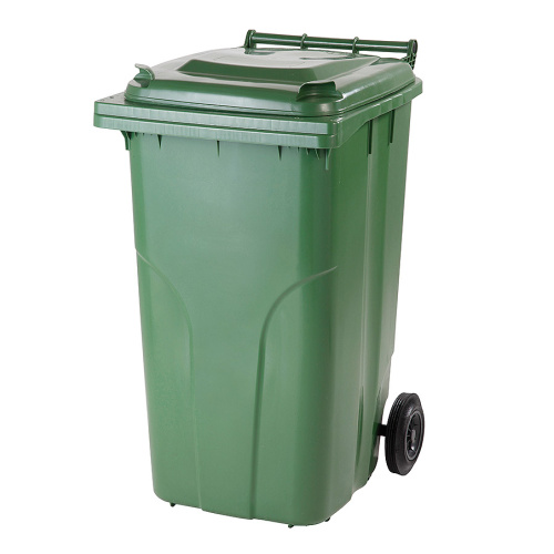 Plastični zabojnik za smeti 240 l - zelen