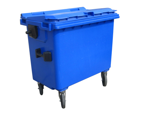 Plastični kontejner za smeti 770 l / moder, zelen, črn, rumen, rjav, rdeč